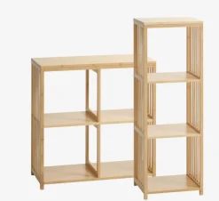 Reol BALLUM 4 hylder bambus