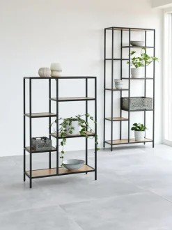 Reol TRAPPEDAL 5 hylder eg/sort