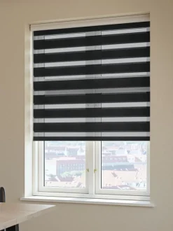 Rullegardin Duo ALSTEN 60x180cm m/kassetter sort