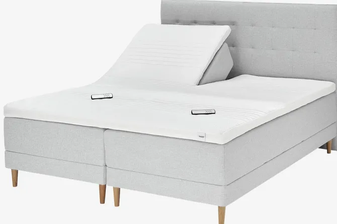 Sengegavl 180x125 DUNLOPILLO Grå-32