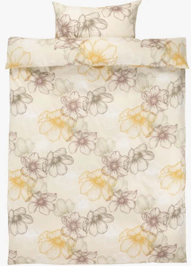 Sengetøj BELMA satin 140x200 sand