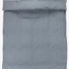 Sengetøj GERD satin 140x200 støvet blå