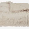 Sengetæppe MYGGBLOM 220x240 beige