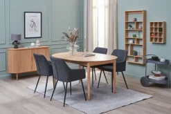 Skænk LYNGVIG 120 cm 2 jalousilåger eg natur