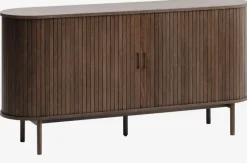 Skænk LYNGVIG 160 cm 2 jalousilåger mørk eg