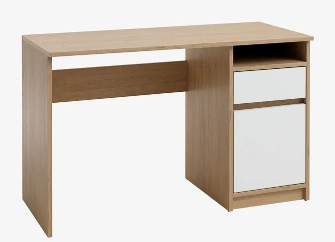 Skrivebord BILLUND 54x120 eg/hvid