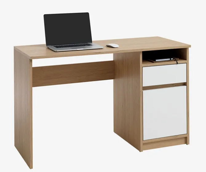 Skrivebord BILLUND 54x120 eg/hvid