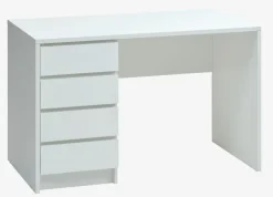 Skrivebord LIMFJORDEN 60x120 4 skuffer hvid