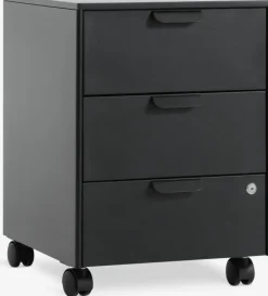 Skuffesektion KLINTHOLM 3 skuffer sort