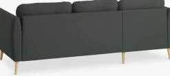 Sofa AARHUS chaiselong mørkegråt stof