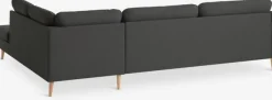Sofa AARHUS open-end højrevendt mørkegråt stof