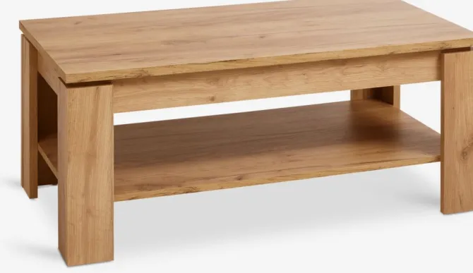 Sofabord LINTRUP 60x110 1 hylde eg naturfarve