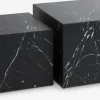 Sofabord TINGSTED 45x45/55x55 marmorfarve 2 stk.