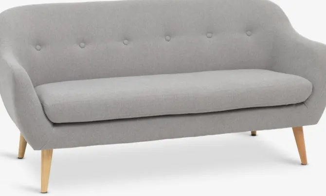 Sofa EGEDAL 2,5-pers. lysegråt stof