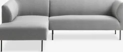 Sofa KARE chaiselong venstrevendt lysegrå