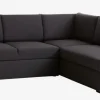 Sovesofa chaiselong BEDSTED grå