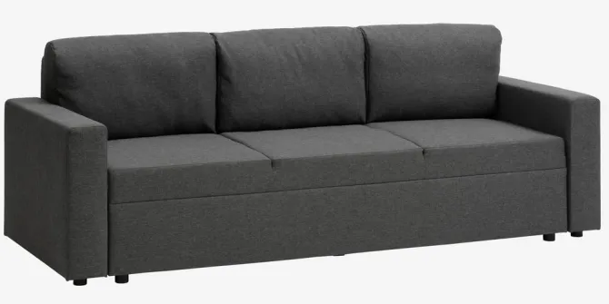 Sovesofa MARSLEV 3-pers. mørkegråt stof