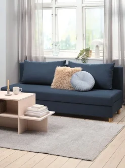 Sovesofa NORSMINDE blåt stof