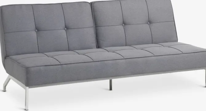 Sovesofa OREVAD mørkegråt stof