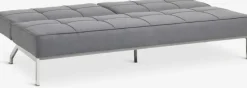Sovesofa OREVAD mørkegråt stof