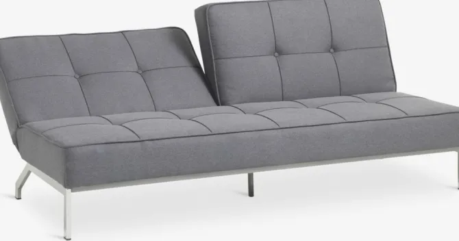 Sovesofa OREVAD mørkegråt stof