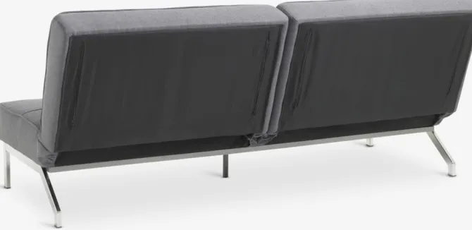 Sovesofa OREVAD mørkegråt stof