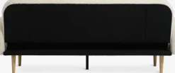 Sovesofa PARADIS råhvid teddy/egefarve