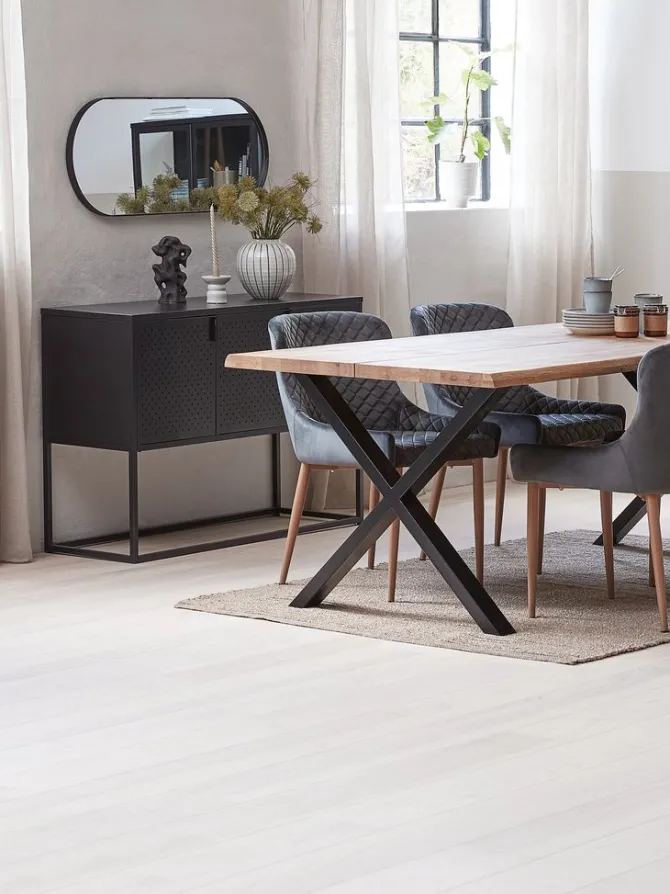 Spejl MARSTAL oval 40x100 sort