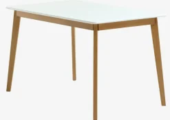 Spisebord JEGIND 80x130 hvid/natur