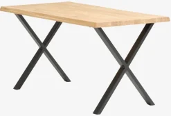 Spisebord ROSKILDE/ROSLEV 80x140 eg natur/sort