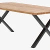 Spisebord ROSLEV 95x200 eg natur/sort