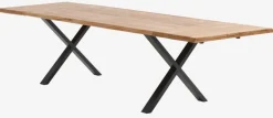 Spisebord ROSLEV 95x200 eg natur/sort