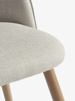 Spisebordsstol THORUP beige stof/egefarve