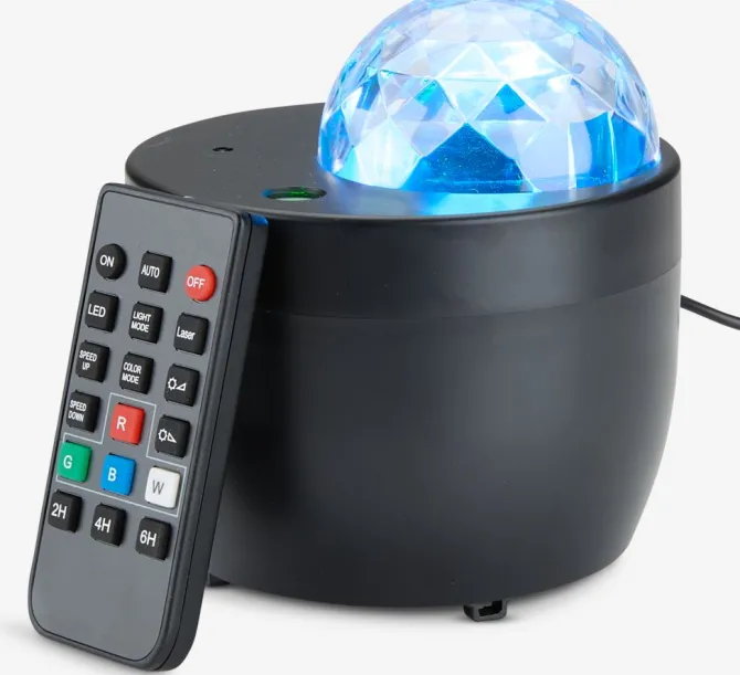 Stjernehimmel projektor KARLO m/multifarve LED