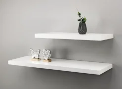 Svævehylde ABILD 80x24 hvid