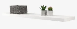 Svævehylde ABILD 120x24 hvid