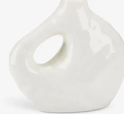 Vase SIGFRED B16xL7xH14cm hvid